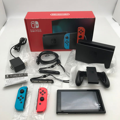 【中古品】 Nintendo Switch ニンテンドー スイッチ 本体 Joy-Con (L) ネオンブルー (R) ネオンレッド 2019モデル 034-260410-mh-07-fuz 万代Net店
