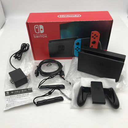【中古品】 Nintendo Switch ニンテンドー スイッチ 本体 Joy-Con (L) ネオンブルー (R) ネオンレッド 2019モデル 034-260410-mh-07-fuz 万代Net店