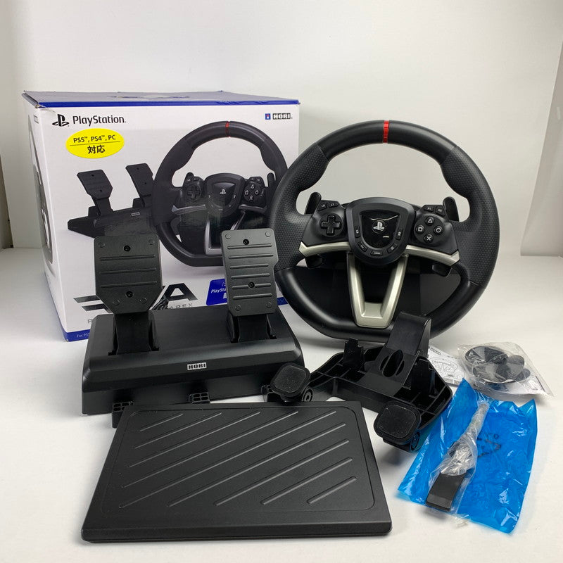 【中古品】 【グランツーリスモ7対応】 レーシングホイール エイペックス for PlayStation5,PlayStation4,PC 【SONYライセンス商品】 ステアリング型 コントローラー 024-260410-mh-02-fuz 万代Net店