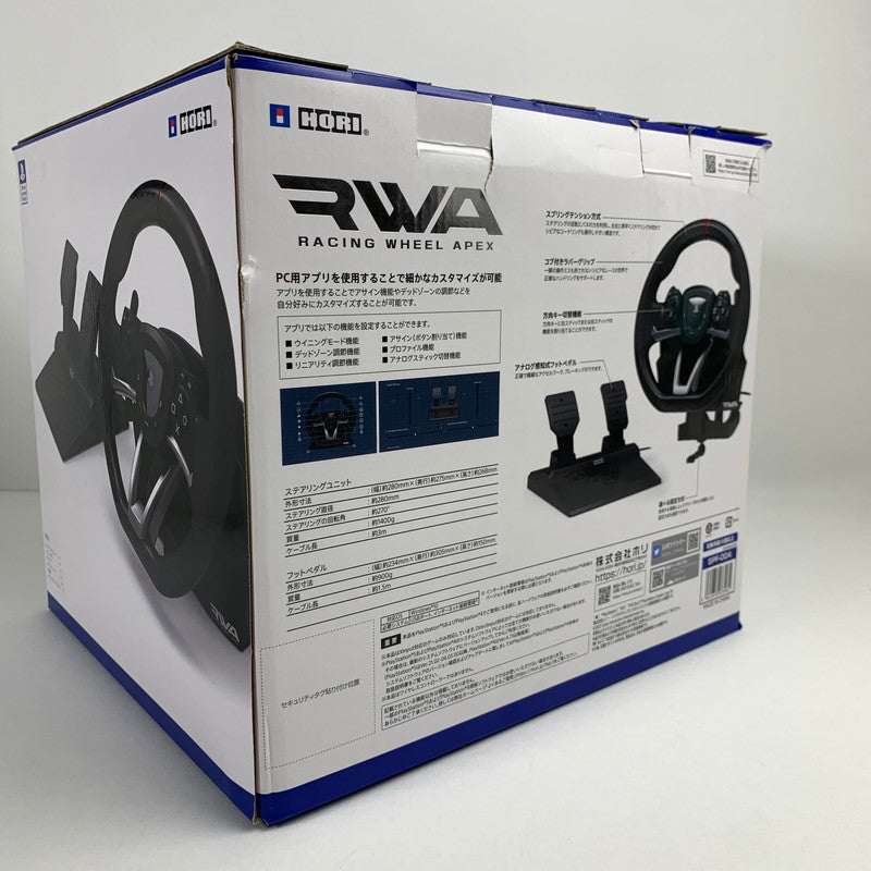 【中古品】 【グランツーリスモ7対応】 レーシングホイール エイペックス for PlayStation5,PlayStation4,PC 【SONYライセンス商品】 ステアリング型 コントローラー 024-260410-mh-02-fuz 万代Net店