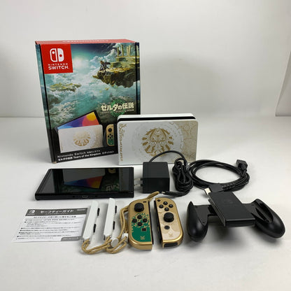 【中古品】 Nintendo Switch ニンテンドー スイッチ (有機ELモデル) 本体 ゼルダの伝説 ティアーズ オブ ザ キングダムエディション 034-260410-mh-01-fuz 万代Net店