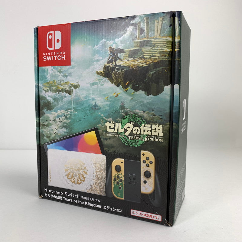 【中古品】 Nintendo Switch ニンテンドー スイッチ (有機ELモデル) 本体 ゼルダの伝説 ティアーズ オブ ザ キングダムエディション 034-260410-mh-01-fuz 万代Net店