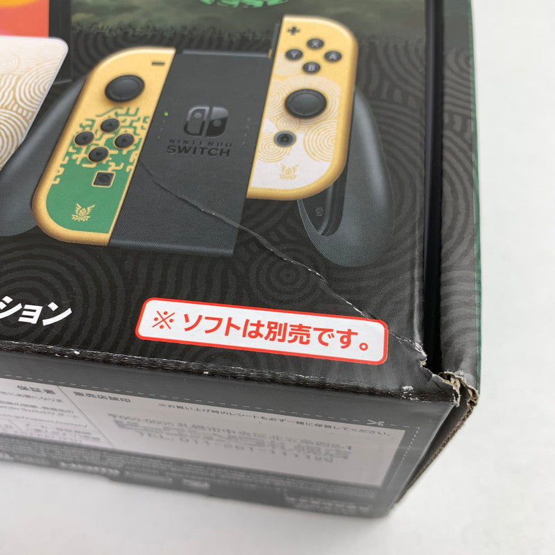 【中古品】 Nintendo Switch ニンテンドー スイッチ (有機ELモデル) 本体 ゼルダの伝説 ティアーズ オブ ザ キングダムエディション 034-260410-mh-01-fuz 万代Net店