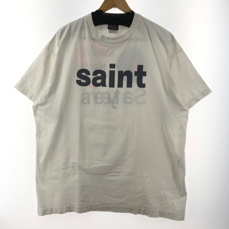 【中古品】【メンズ】 SAINT MICHAEL セントマイケル SM-YS8-0000-008 24SS SS TEE 半袖 Tシャツ トップス 古着 140-260410-mh-14-fuzh サイズ：XXL カラー：ホワイト 万代Net店