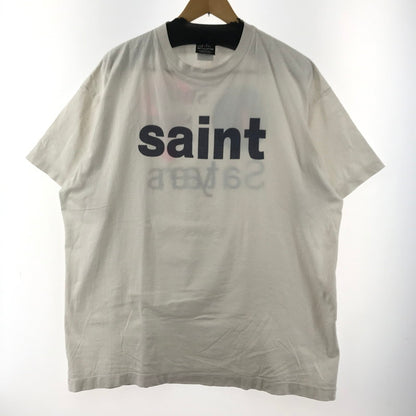【中古品】【メンズ】 SAINT MICHAEL セントマイケル SM-YS8-0000-008 24SS SS TEE 半袖 Tシャツ トップス 古着 140-260410-mh-14-fuzh サイズ：XXL カラー：ホワイト 万代Net店