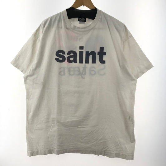 【中古品】【メンズ】 SAINT MICHAEL セントマイケル SM-YS8-0000-008 24SS SS TEE 半袖 Tシャツ トップス 古着 140-260410-mh-14-fuzh サイズ：XXL カラー：ホワイト 万代Net店