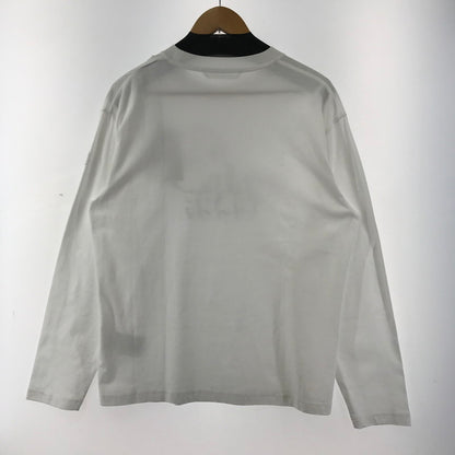 【中古美品】【メンズ】 MONCLER モンクレール J20918D00019 LS T-SHIRT 長袖 トップス Tシャツ ロングTシャツ ロンT 古着 141-260410-mh-13-fuzh サイズ：M カラー：ホワイト 万代Net店