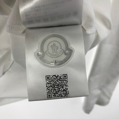 【中古美品】【メンズ】 MONCLER モンクレール J20918D00019 LS T-SHIRT 長袖 トップス Tシャツ ロングTシャツ ロンT 古着 141-260410-mh-13-fuzh サイズ：M カラー：ホワイト 万代Net店