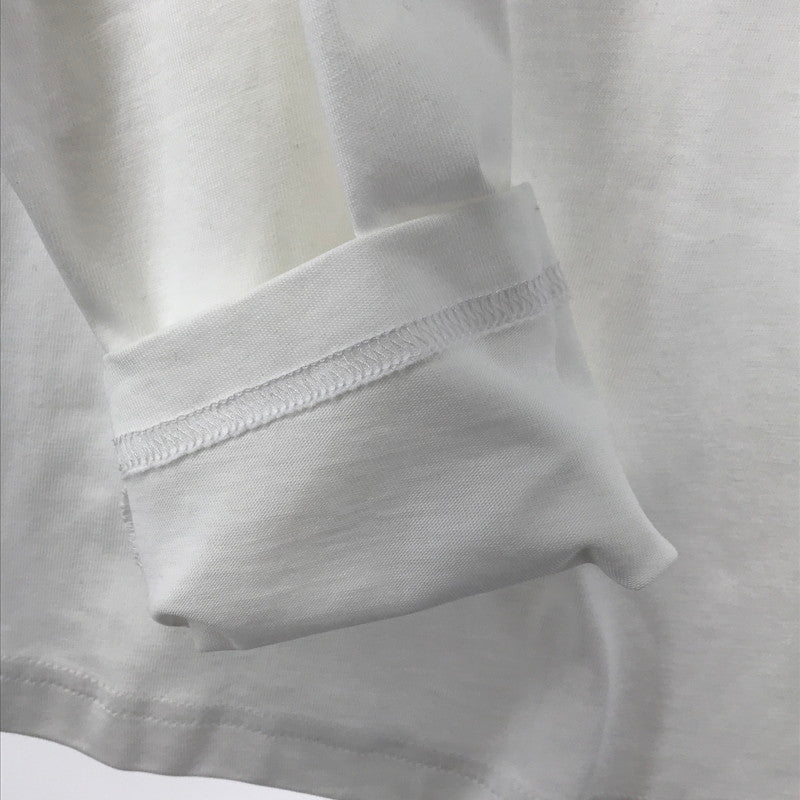 【中古美品】【メンズ】 MONCLER モンクレール J20918D00019 LS T-SHIRT 長袖 トップス Tシャツ ロングTシャツ ロンT 古着 141-260410-mh-13-fuzh サイズ：M カラー：ホワイト 万代Net店