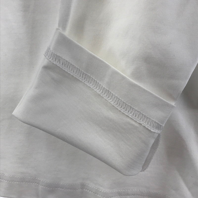 【中古美品】【メンズ】 MONCLER モンクレール J20918D00019 LS T-SHIRT 長袖 トップス Tシャツ ロングTシャツ ロンT 古着 141-260410-mh-13-fuzh サイズ：M カラー：ホワイト 万代Net店