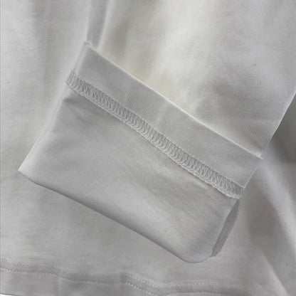 【中古美品】【メンズ】 MONCLER モンクレール J20918D00019 LS T-SHIRT 長袖 トップス Tシャツ ロングTシャツ ロンT 古着 141-260410-mh-13-fuzh サイズ：M カラー：ホワイト 万代Net店