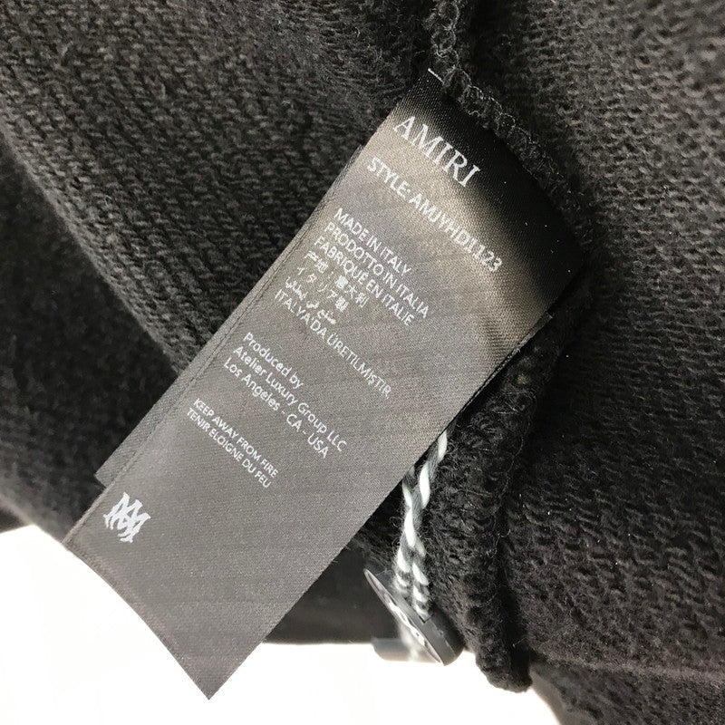 【中古美品】【メンズ】 AMIRI アミリ AMJYHD1123 CLUB AMRI ZIPUP HOODIE ジップアップ フーディ パーカー トップス 古着 141-260410-mh-12-fuzh サイズ：XL カラー：ブラック 万代Net店