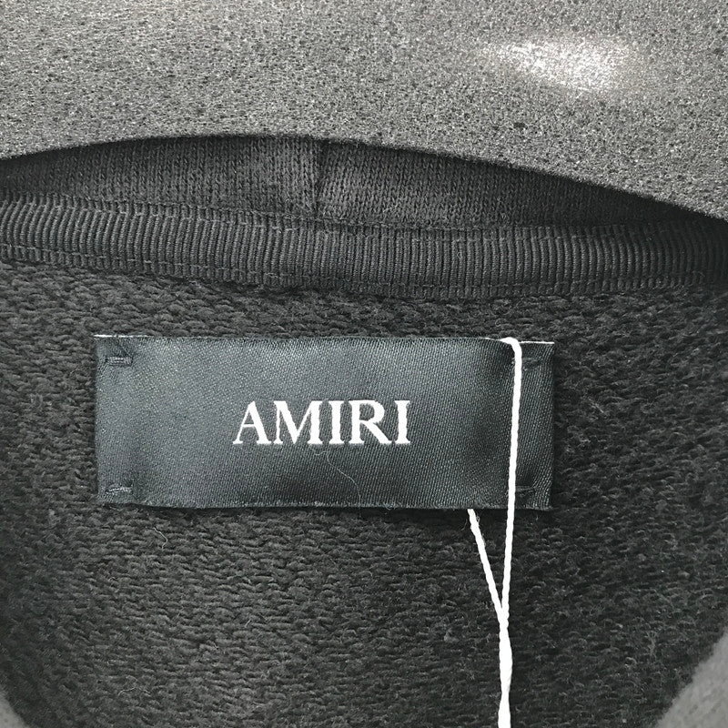 【中古美品】【メンズ】 AMIRI アミリ AMJYHD1123 CLUB AMRI ZIPUP HOODIE ジップアップ フーディ パーカー トップス 古着 141-260410-mh-12-fuzh サイズ：XL カラー：ブラック 万代Net店