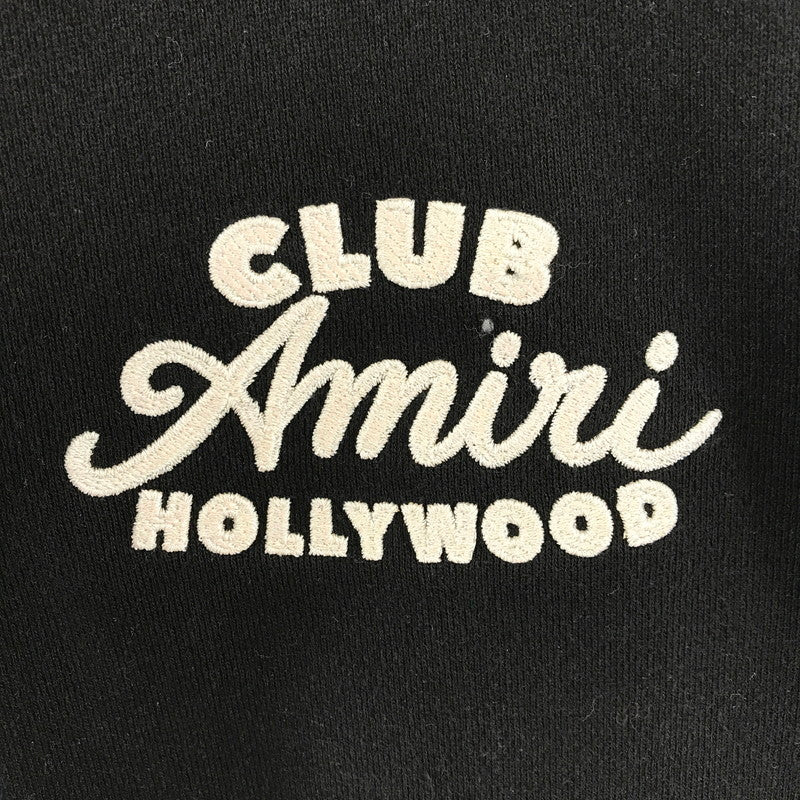 【中古美品】【メンズ】 AMIRI アミリ AMJYHD1123 CLUB AMRI ZIPUP HOODIE ジップアップ フーディ パーカー トップス 古着 141-260410-mh-12-fuzh サイズ：XL カラー：ブラック 万代Net店