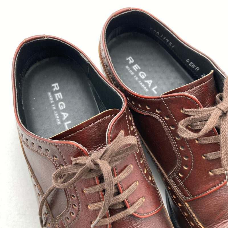 【中古品】【メンズ】 REGAL リーガル 45WR ウィングチップ ビジネスシューズ 靴 165-260929-vt-93-fuzh サイズ：25EEE カラー：ブラウン 万代Net店