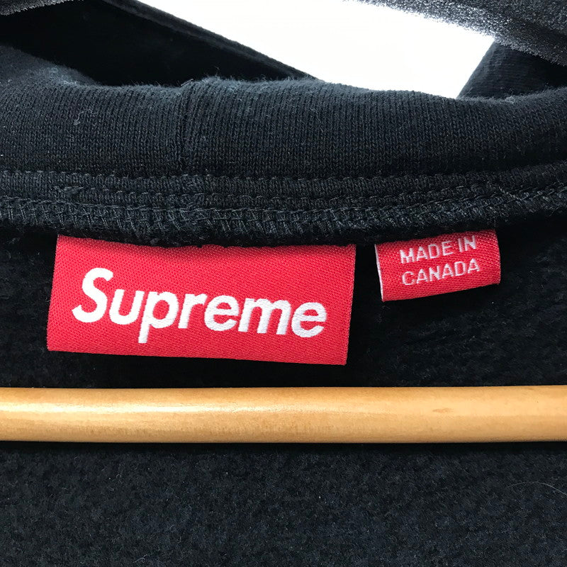 【中古美品】【メンズ】 SUPREME シュプリーム DEVIL S LOGO ZIP UP HOODED SWEATSHIRT デビル S ロゴ ジップアップ フーデッド スウェット トップス 古着 149-260410-mh-11-fuzh サイズ：L カラー：ブラック 万代Net店