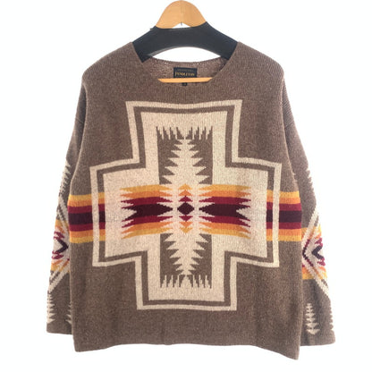 【中古品】【メンズ】 PENDLETON KNIT ペンドルトン ニット セーター ブランド 古着 145-260725-gm-19-fuzh サイズ：M カラー：ブラウン 万代Net店