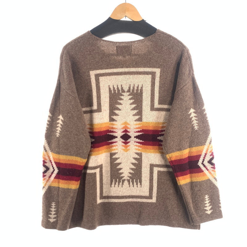 【中古品】【メンズ】 PENDLETON KNIT ペンドルトン ニット セーター ブランド 古着 145-260725-gm-19-fuzh サイズ：M カラー：ブラウン 万代Net店