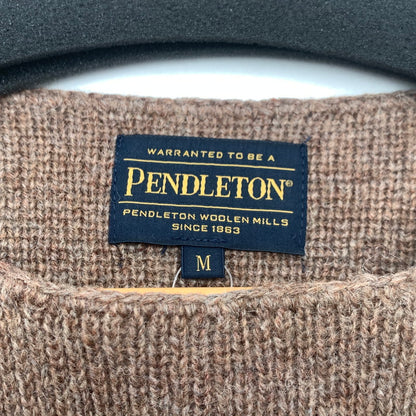 【中古品】【メンズ】 PENDLETON KNIT ペンドルトン ニット セーター ブランド 古着 145-260725-gm-19-fuzh サイズ：M カラー：ブラウン 万代Net店