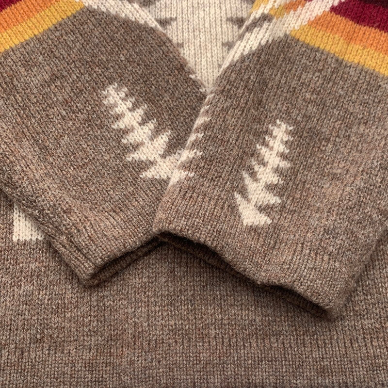 【中古品】【メンズ】 PENDLETON KNIT ペンドルトン ニット セーター ブランド 古着 145-260725-gm-19-fuzh サイズ：M カラー：ブラウン 万代Net店