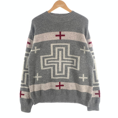 【中古品】【メンズ】 PENDLETON KNIT ペンドルトン ニット セーター ブランド 古着 145-260725-gm-20-fuzh サイズ：M カラー：グレー 万代Net店