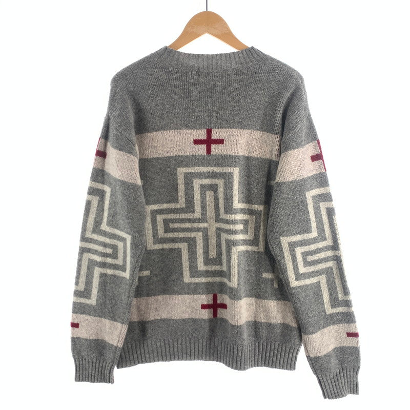 【中古品】【メンズ】 PENDLETON KNIT ペンドルトン ニット セーター ブランド 古着 145-260725-gm-20-fuzh サイズ：M カラー：グレー 万代Net店
