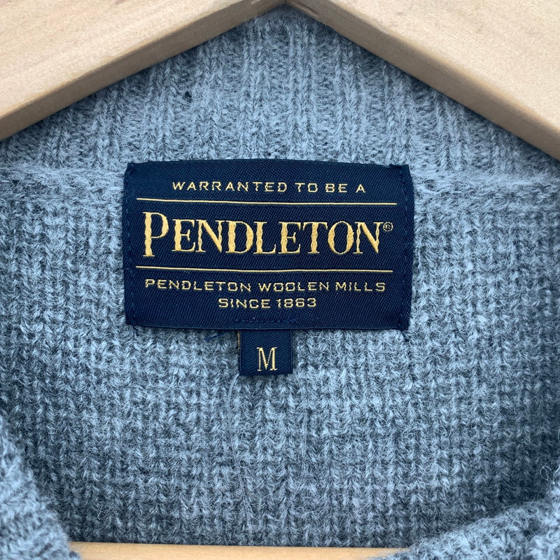【中古品】【メンズ】 PENDLETON KNIT ペンドルトン ニット セーター ブランド 古着 145-260725-gm-20-fuzh サイズ：M カラー：グレー 万代Net店