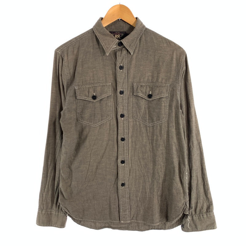 【中古品】【メンズ】 RRL ダブルアールエル ラルフローレン 長袖シャツ トップス ブランド 古着 145-260628-gm-07-fuz サイズ：S カラー：チャコール 万代Net店