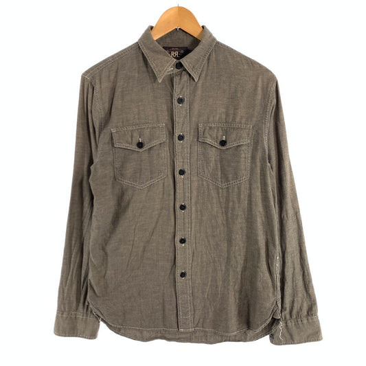 【中古品】【メンズ】 RRL ダブルアールエル ラルフローレン 長袖シャツ トップス ブランド 古着 145-260628-gm-07-fuz サイズ：S カラー：チャコール 万代Net店