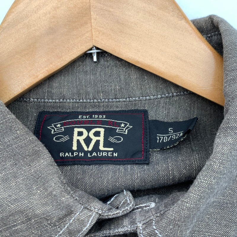 【中古品】【メンズ】 RRL ダブルアールエル ラルフローレン 長袖シャツ トップス ブランド 古着 145-260628-gm-07-fuz サイズ：S カラー：チャコール 万代Net店