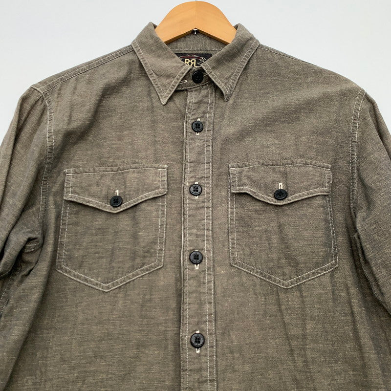 【中古品】【メンズ】 RRL ダブルアールエル ラルフローレン 長袖シャツ トップス ブランド 古着 145-260628-gm-07-fuz サイズ：S カラー：チャコール 万代Net店