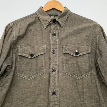 【中古品】【メンズ】 RRL ダブルアールエル ラルフローレン 長袖シャツ トップス ブランド 古着 145-260628-gm-07-fuz サイズ：S カラー：チャコール 万代Net店