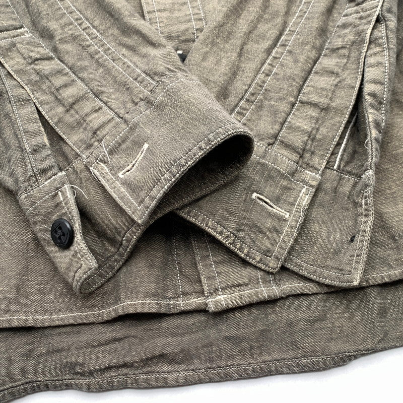 【中古品】【メンズ】 RRL ダブルアールエル ラルフローレン 長袖シャツ トップス ブランド 古着 145-260628-gm-07-fuz サイズ：S カラー：チャコール 万代Net店