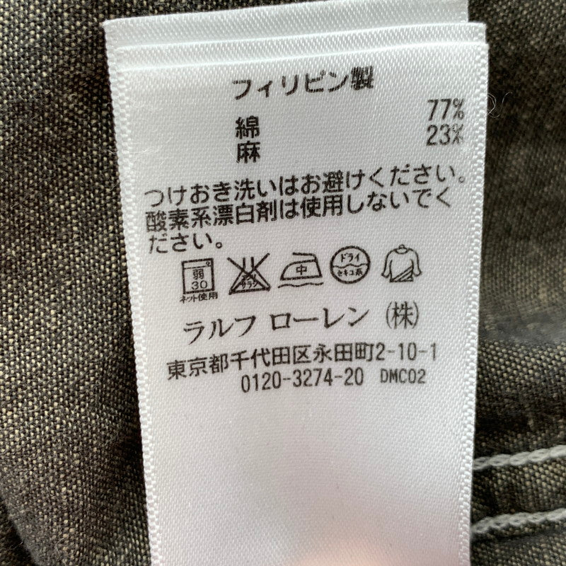 【中古品】【メンズ】 RRL ダブルアールエル ラルフローレン 長袖シャツ トップス ブランド 古着 145-260628-gm-07-fuz サイズ：S カラー：チャコール 万代Net店