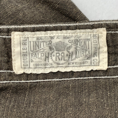 【中古品】【メンズ】 RRL ダブルアールエル ラルフローレン 長袖シャツ トップス ブランド 古着 145-260628-gm-07-fuz サイズ：S カラー：チャコール 万代Net店