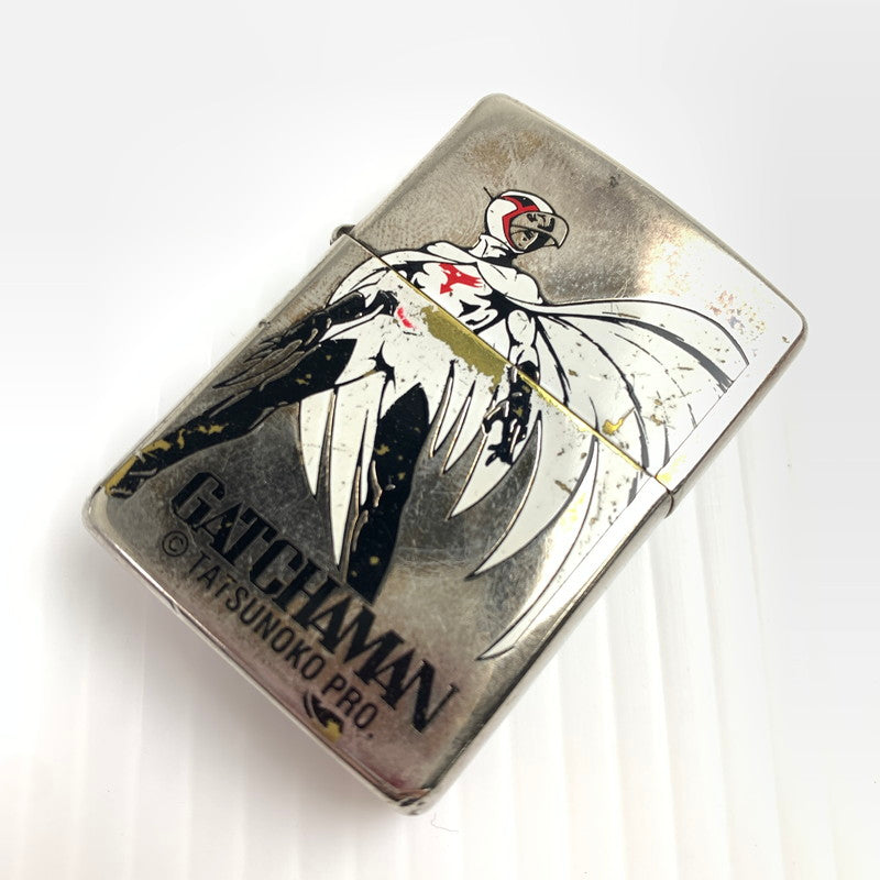 【中古品】【メンズ】 ZIPPO ジッポ オイルライター 喫煙具 ライター SILVER ガッチャマン 大鷲の健 97年製 ※使用感あり 206-261013-io-39-fuzh カラー：シルバー 万代Net店
