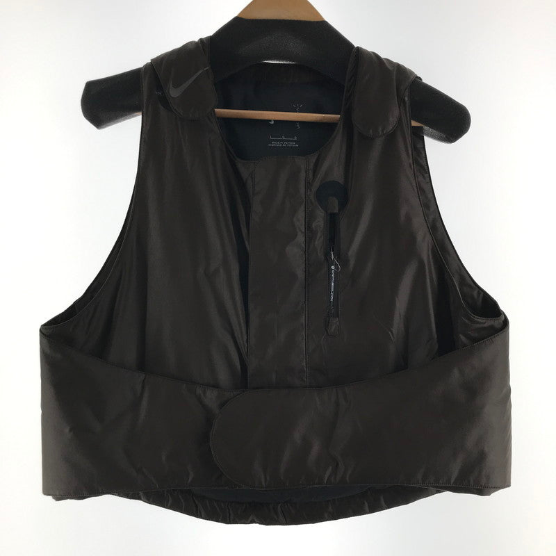 【中古品】【メンズ】 NIKE×TRAVIS SCOTT ナイキ×トラヴィススコット CACTUS CORP AS M NRG BH VEST VELVET 142-260528-ny-09-fuz サイズ：L カラー：ブラウン 万代Net店
