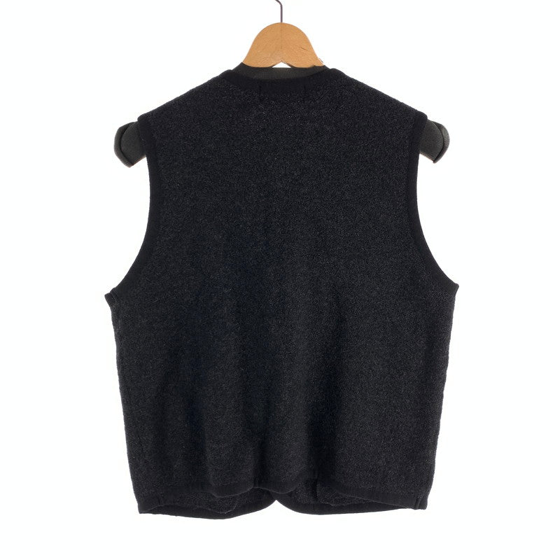 【中古品】【メンズ】 YVES SAINT LAURENT VEST イヴサンローラン ベスト ブランド 古着 141-260523-gm-28-fuz サイズ：L カラー：ブラック 万代Net店