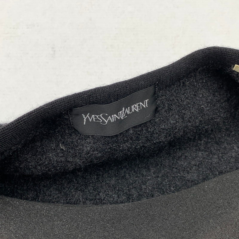 【中古品】【メンズ】 YVES SAINT LAURENT VEST イヴサンローラン ベスト ブランド 古着 141-260523-gm-28-fuz サイズ：L カラー：ブラック 万代Net店