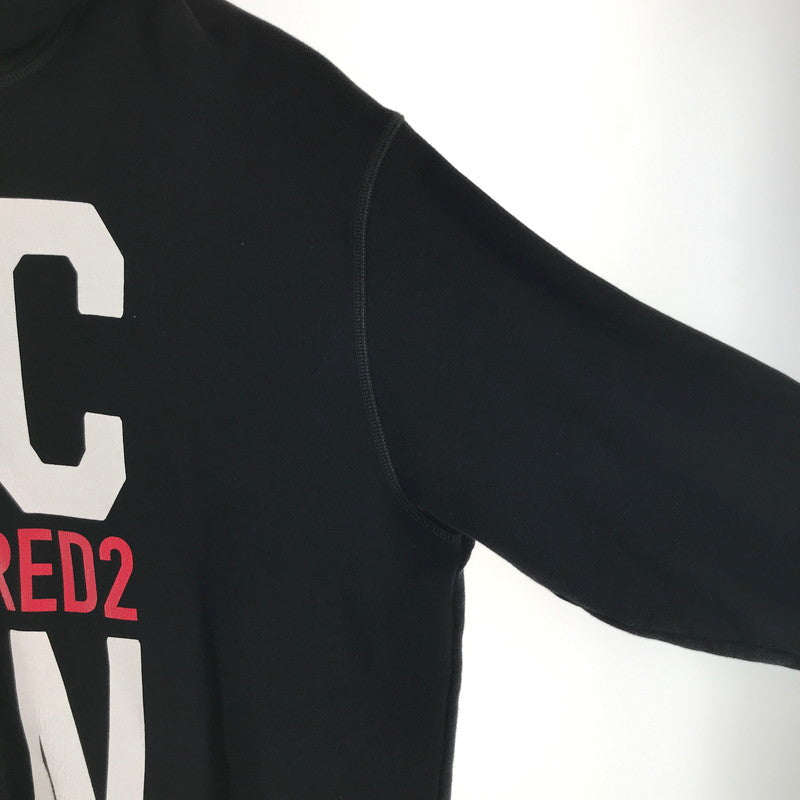 【中古品】【メンズ】 DSQUARED2 ディースクエアード S79GU0034 ICON HOODED SWEATSHIRT パーカー フーディー 141-260413-ky-04-fuzh サイズ：XL カラー：ブラック 万代Net店
