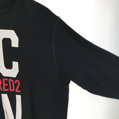 【中古品】【メンズ】 DSQUARED2 ディースクエアード S79GU0034 ICON HOODED SWEATSHIRT パーカー フーディー 141-260413-ky-04-fuzh サイズ：XL カラー：ブラック 万代Net店