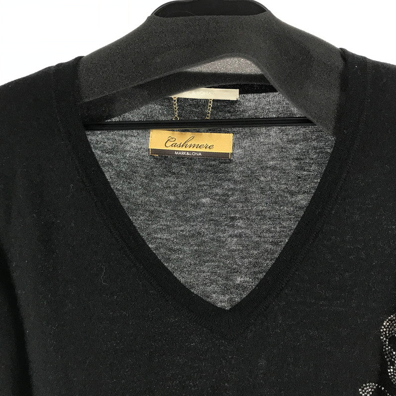 【中古品】【メンズ】 MARK&LONA マークアンドロナ カシミアセーター BLACK SIZE:XL ドクロ ※毛の付着あり 148-260811-io-37-fuzh カラー：ブラック 万代Net店
