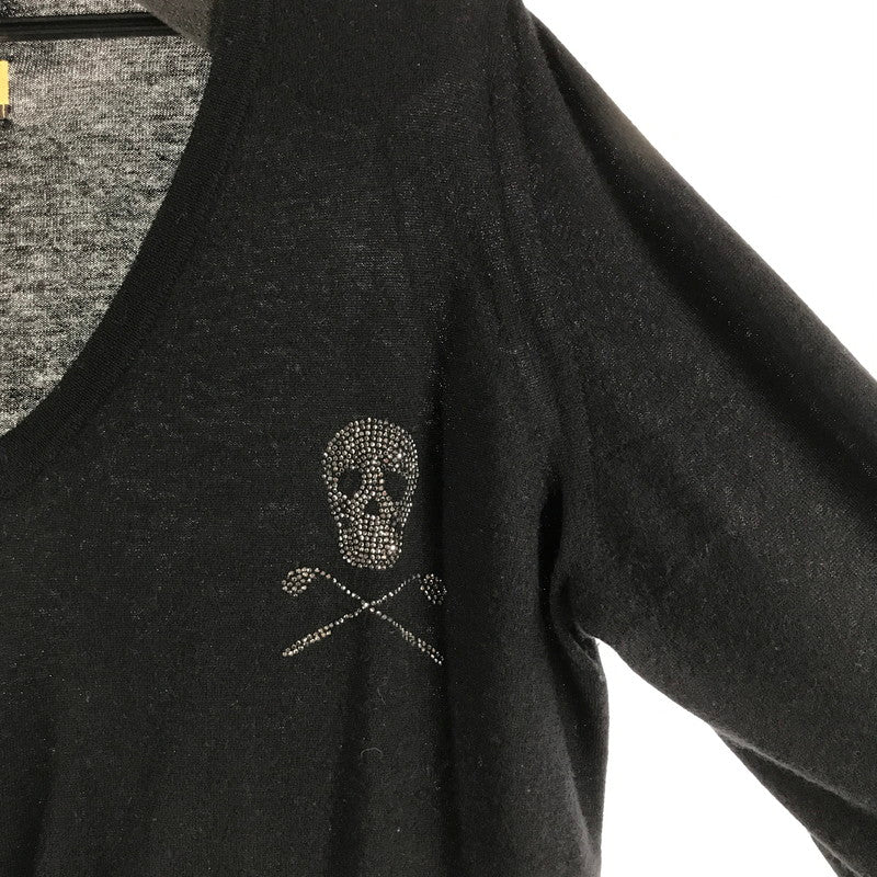 【中古品】【メンズ】 MARK&LONA マークアンドロナ カシミアセーター BLACK SIZE:XL ドクロ ※毛の付着あり 148-260811-io-37-fuzh カラー：ブラック 万代Net店