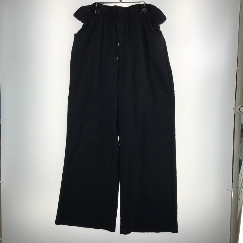 【中古品】【メンズ】 SYUMAN. シュウマン AD-B24SS-07-A RAVIOLI TROUSERS ラヴィオリ トラウザース パンツ ボトムス 古着 151-260729-mh-10-fuzh サイズ：EXTRA カラー：ブラック 万代Net店