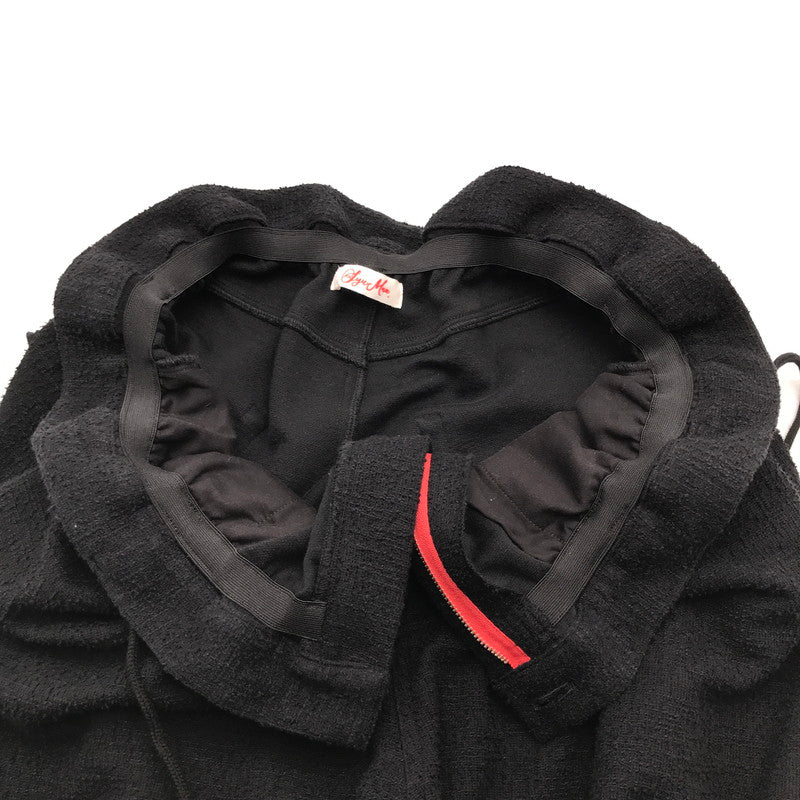 【中古品】【メンズ】 SYUMAN. シュウマン AD-B24SS-07-A RAVIOLI TROUSERS ラヴィオリ トラウザース パンツ ボトムス 古着 151-260729-mh-10-fuzh サイズ：EXTRA カラー：ブラック 万代Net店
