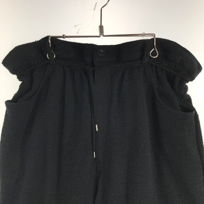 【中古品】【メンズ】 SYUMAN. シュウマン AD-B24SS-07-A RAVIOLI TROUSERS ラヴィオリ トラウザース パンツ ボトムス 古着 151-260729-mh-10-fuzh サイズ：EXTRA カラー：ブラック 万代Net店
