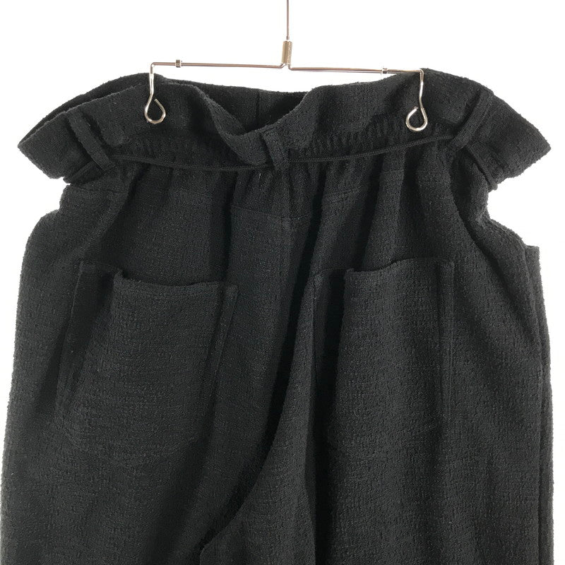 【中古品】【メンズ】 SYUMAN. シュウマン AD-B24SS-07-A RAVIOLI TROUSERS ラヴィオリ トラウザース パンツ ボトムス 古着 151-260729-mh-10-fuzh サイズ：EXTRA カラー：ブラック 万代Net店
