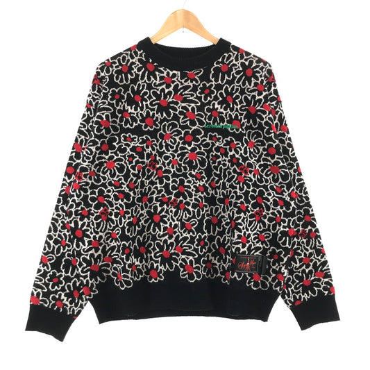 【中古品】【メンズ】 SYUMAN. シュウマン YO23AW-08 LE REVE DU PAPILLON SWEATER 140-260413-ky-07-fuzh サイズ：F カラー：ブラック 総柄 万代Net店