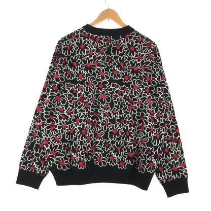 【中古品】【メンズ】 SYUMAN. シュウマン YO23AW-08 LE REVE DU PAPILLON SWEATER 140-260413-ky-07-fuzh サイズ：F カラー：ブラック 総柄 万代Net店