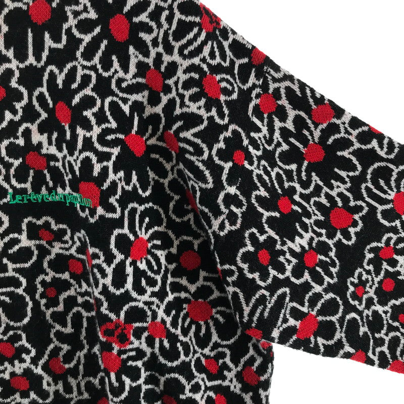 【中古品】【メンズ】 SYUMAN. シュウマン YO23AW-08 LE REVE DU PAPILLON SWEATER 140-260413-ky-07-fuzh サイズ：F カラー：ブラック 総柄 万代Net店